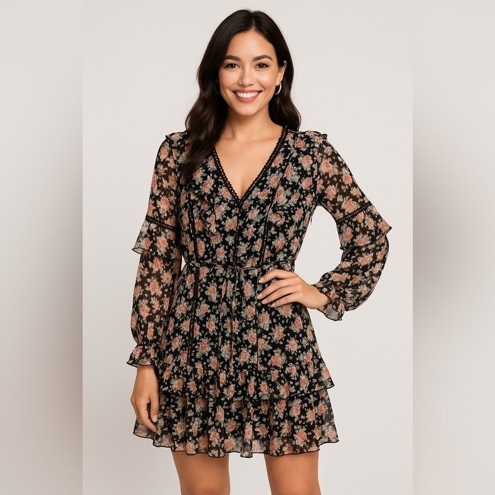 Azura Floral Long Sleeve Dress
